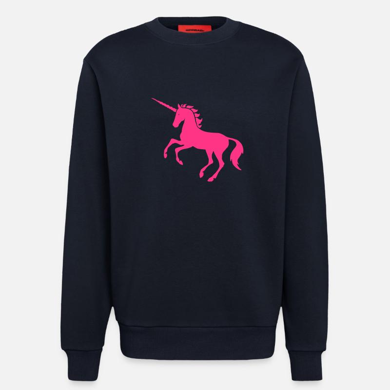 Pink Einhorn - Sweatshirt - made by SPREAD  - DARK NAVY