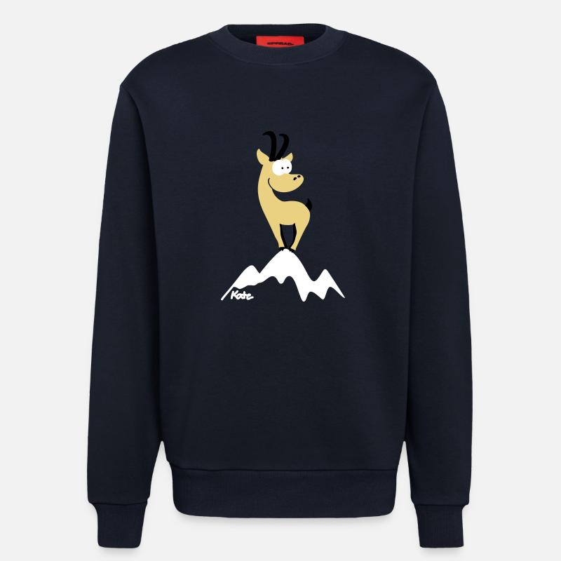 Chamois (c) - Sweatshirt - made by SPREAD  - DARK NAVY