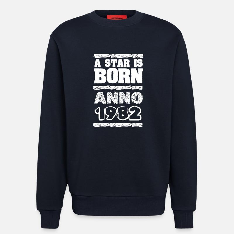 Né en 1982 - Sweat bio décontracté fabriqué en UE - DARK NAVY