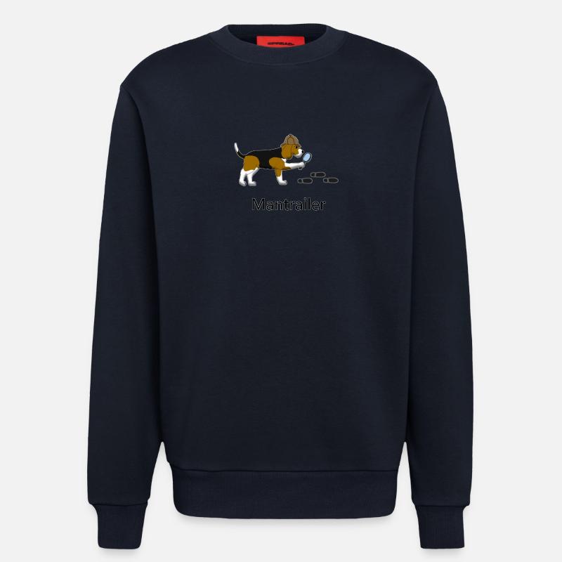 Mantrailing Beagle - Sweat bio décontracté fabriqué en UE - DARK NAVY