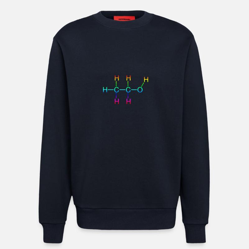 Ethanol Alkohol Strukturformel - Sweatshirt - made by SPREAD - DARK NAVY