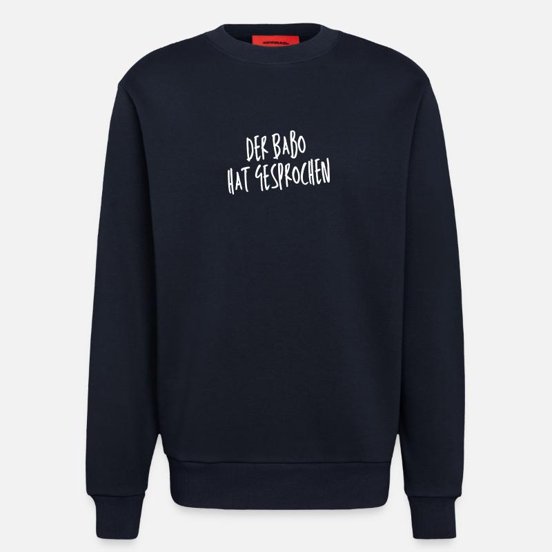 Der Babo Gesprochen Shirtdesign - Sweatshirt - made by SPREAD  - DARK NAVY