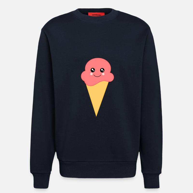 Eis Eiscreme Erdbeereis - Sweatshirt - made by SPREAD  - DARK NAVY