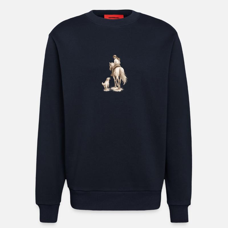 side by side - Sweatshirt - made by SPREAD  - DARK NAVY
