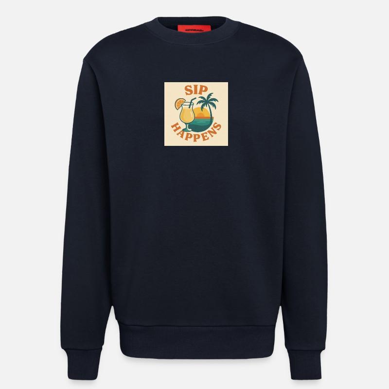 Sip Happens - Sweatshirt - made by SPREAD  - DARK NAVY