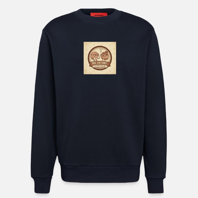 Ich irre mich - Duo Brain - Sweatshirt - made by SPREAD  - DARK NAVY