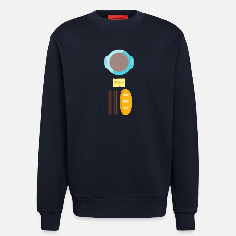Breakfast in Taizé - Sweatshirt - made by SPREAD - DARK NAVY
