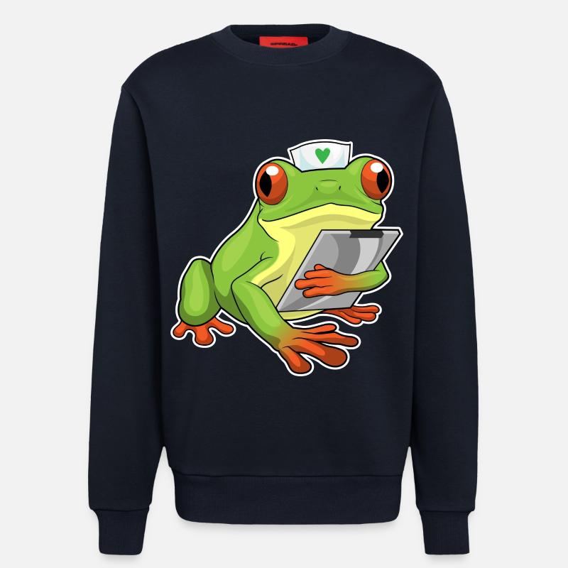 Frosch Krankenschwester - Sweatshirt - made by SPREAD - DARK NAVY