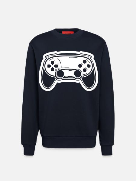 Video Game Controller Drawing - Sweatshirt - made by SPREAD  - DARK NAVY