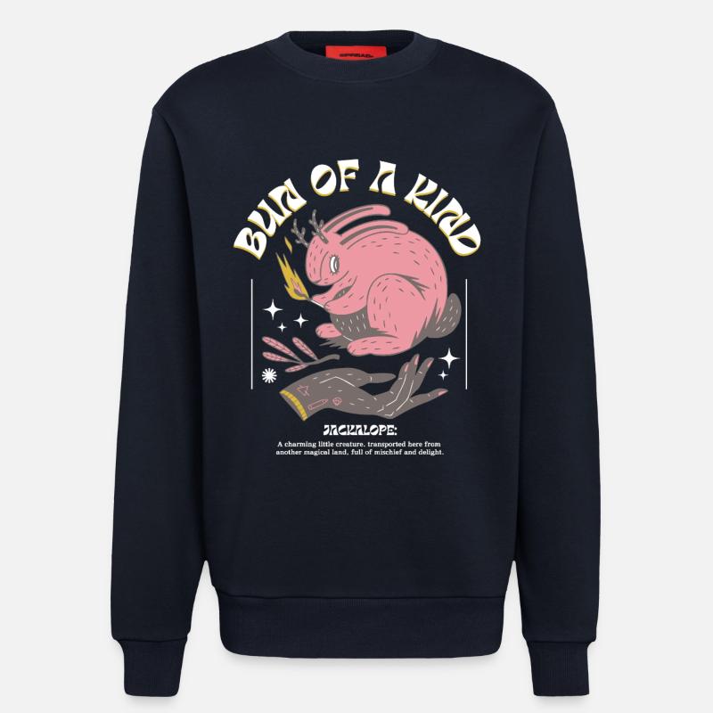 Mystischer Jackalope – Einzigartig & Magisch - Sweatshirt - made by SPREAD  - DARK NAVY