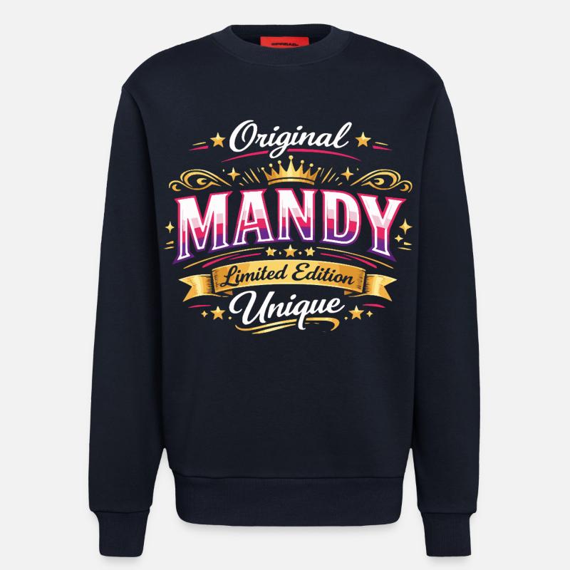 Nom de Mandy - Sweat bio décontracté fabriqué en UE - DARK NAVY
