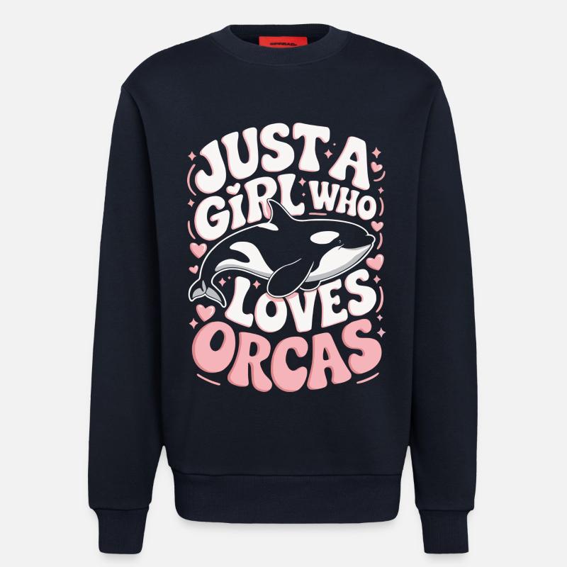 Orca Spruch Mädchen - Sweatshirt - made by SPREAD  - DARK NAVY