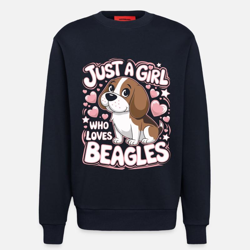 Beagle Spruch Mädchen - Sweatshirt - made by SPREAD  - DARK NAVY