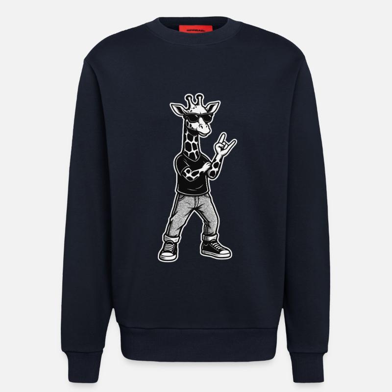 Coole Giraffe Style - Sweatshirt - made by SPREAD  - DARK NAVY
