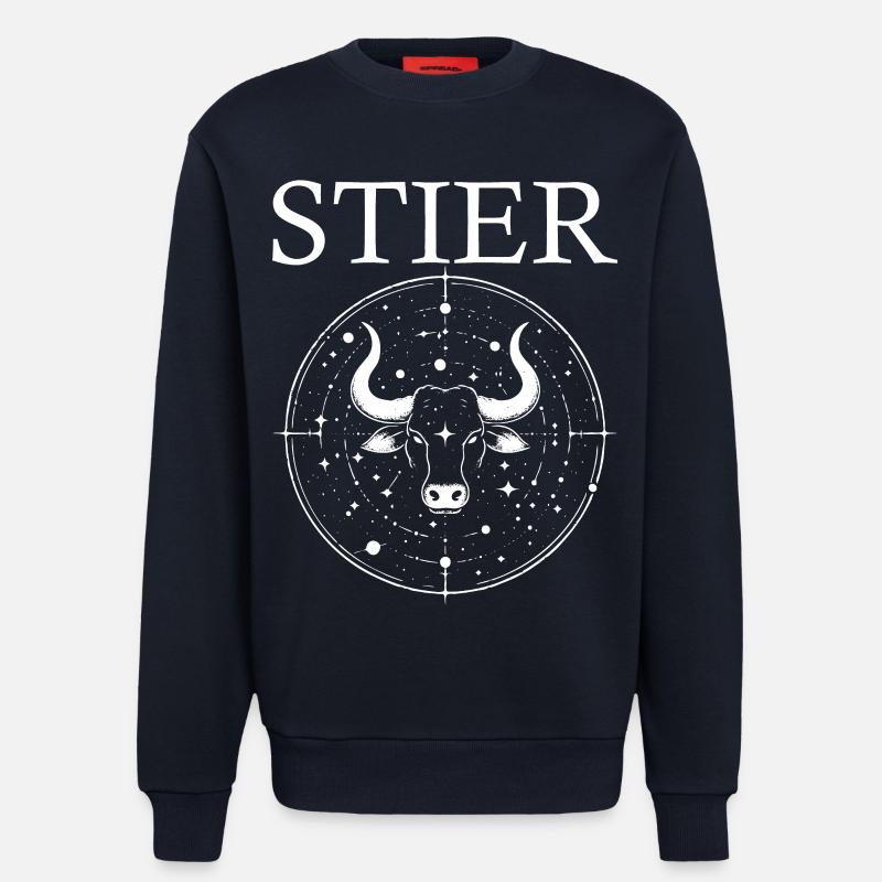 Sternzeichen Stier Design - Sweatshirt - made by SPREAD  - DARK NAVY