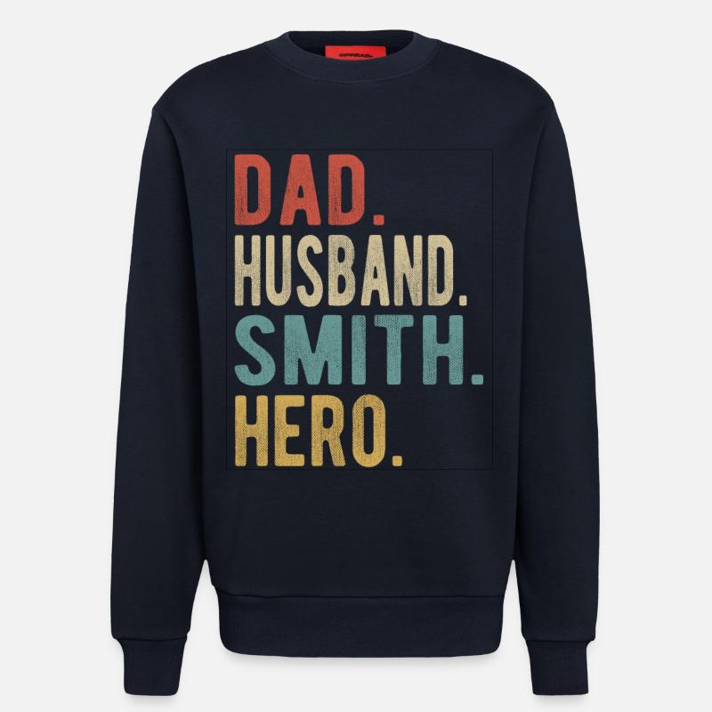 Schmied Papa Ehemann Held - Sweatshirt - made by SPREAD  - DARK NAVY
