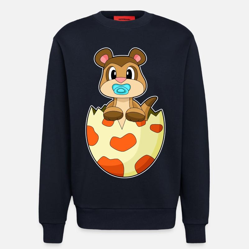 Erdmännchen Schnuller - Sweatshirt - made by SPREAD  - DARK NAVY