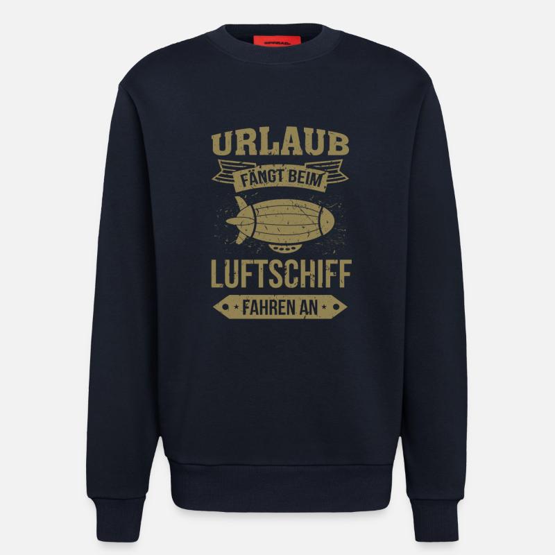 Luftschiff Urlaub fängt an - Sweatshirt - made by SPREAD  - DARK NAVY