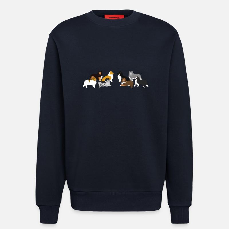 Shelties Querformat - Sweatshirt - made by SPREAD - DARK NAVY