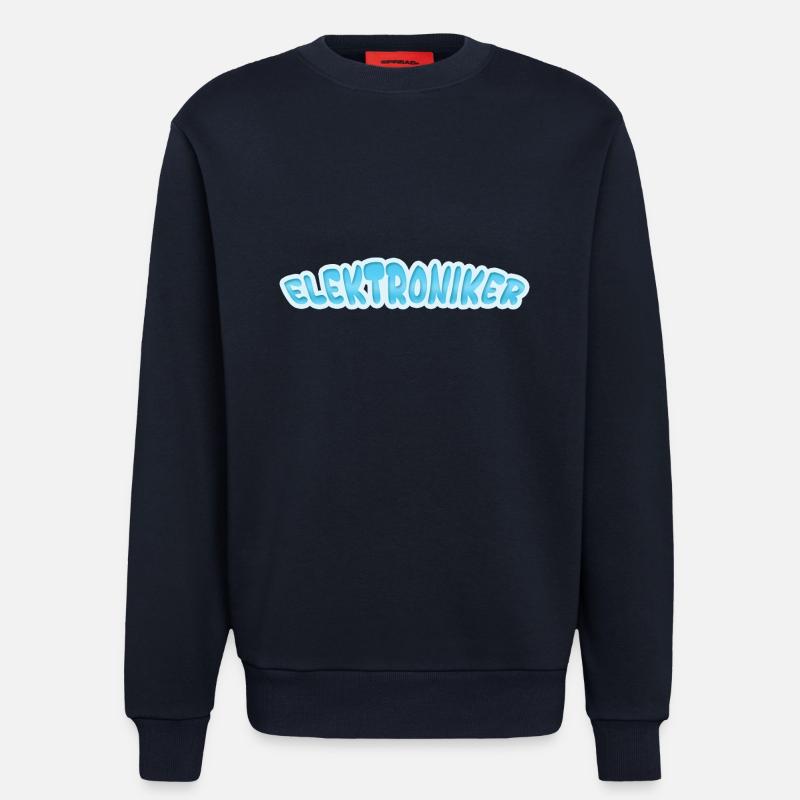 Electronics technician as electronics technician - Sweatshirt - made by SPREAD - DARK NAVY