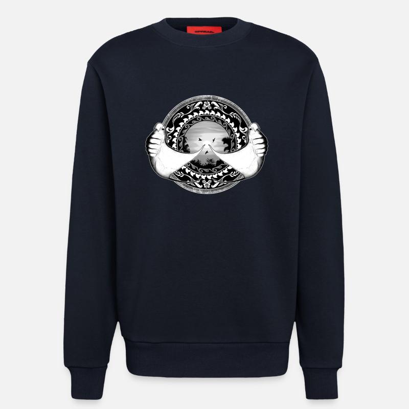 Mantarochen Hawaiianisch - Sweatshirt - made by SPREAD  - DARK NAVY
