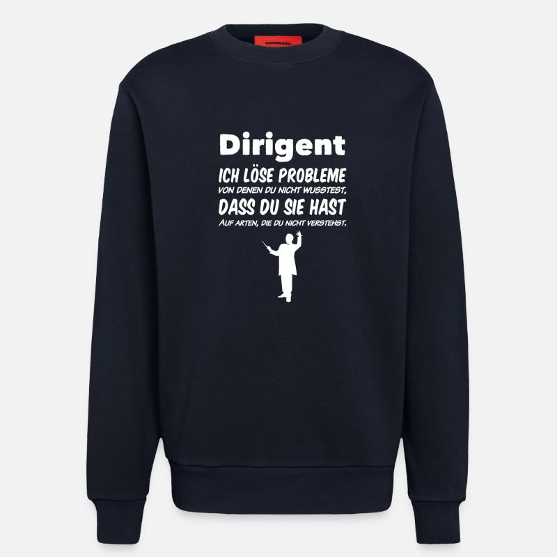Dirigent Ich löse Problem - Sweatshirt - made by SPREAD  - DARK NAVY