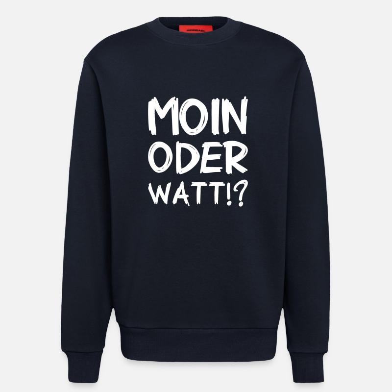 Moin oder Watt? - Sweatshirt - made by SPREAD - DARK NAVY