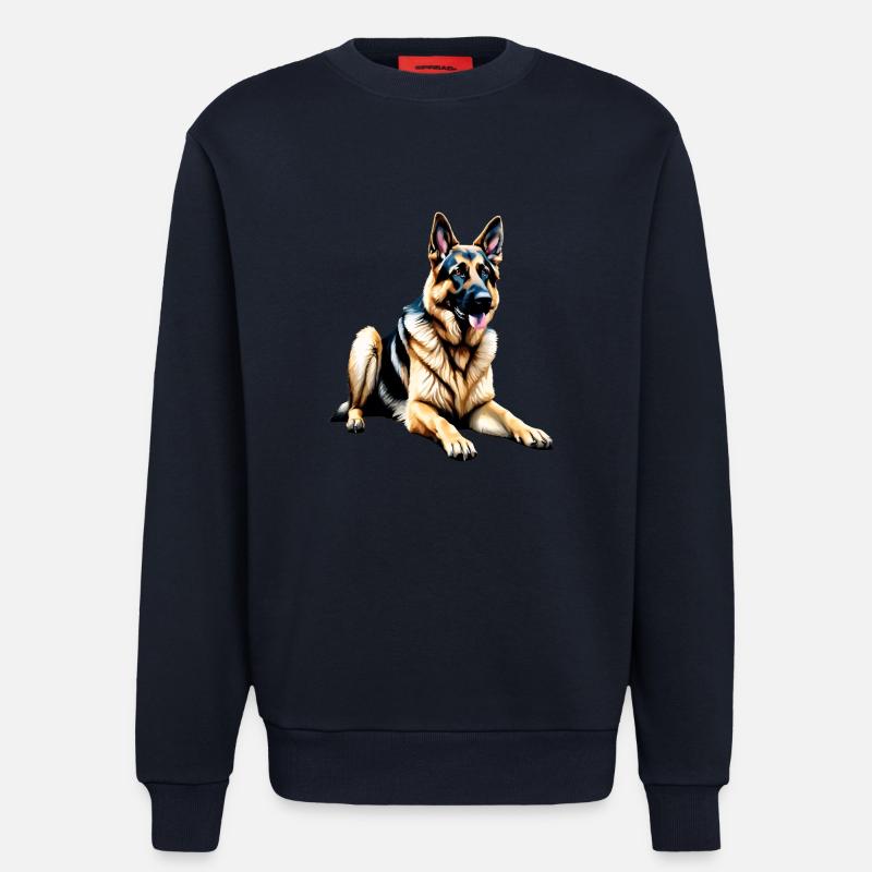 Deutscher Schäferhund - Sweatshirt - made by SPREAD - DARK NAVY