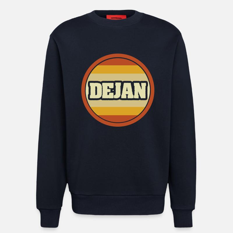 Dejan as a given name - Sweatshirt - made by SPREAD  - DARK NAVY