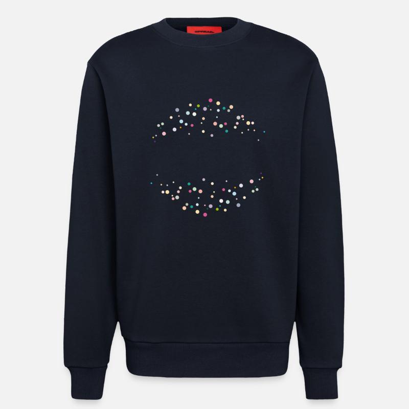 Happy dots! - Sweatshirt - made by SPREAD  - DARK NAVY