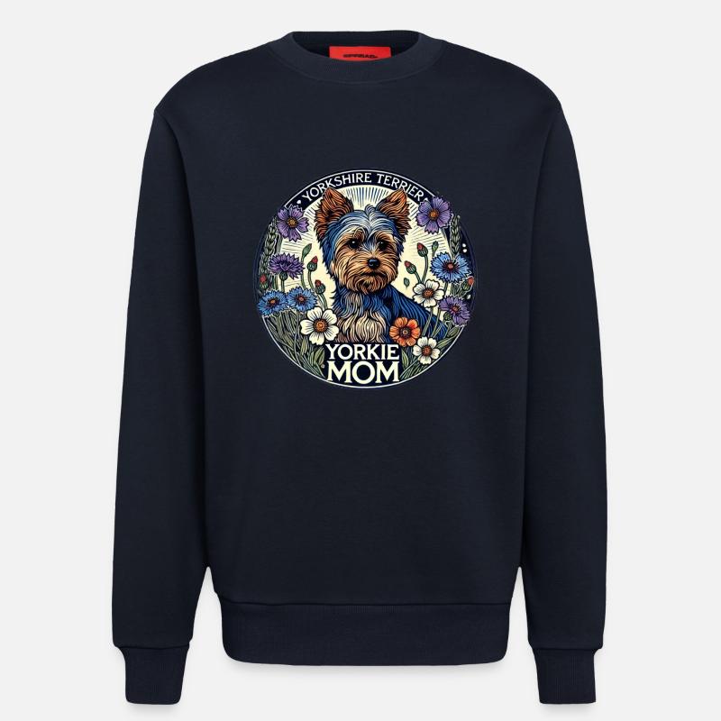 Yorkie-Mutter - Sweatshirt - made by SPREAD  - DARK NAVY