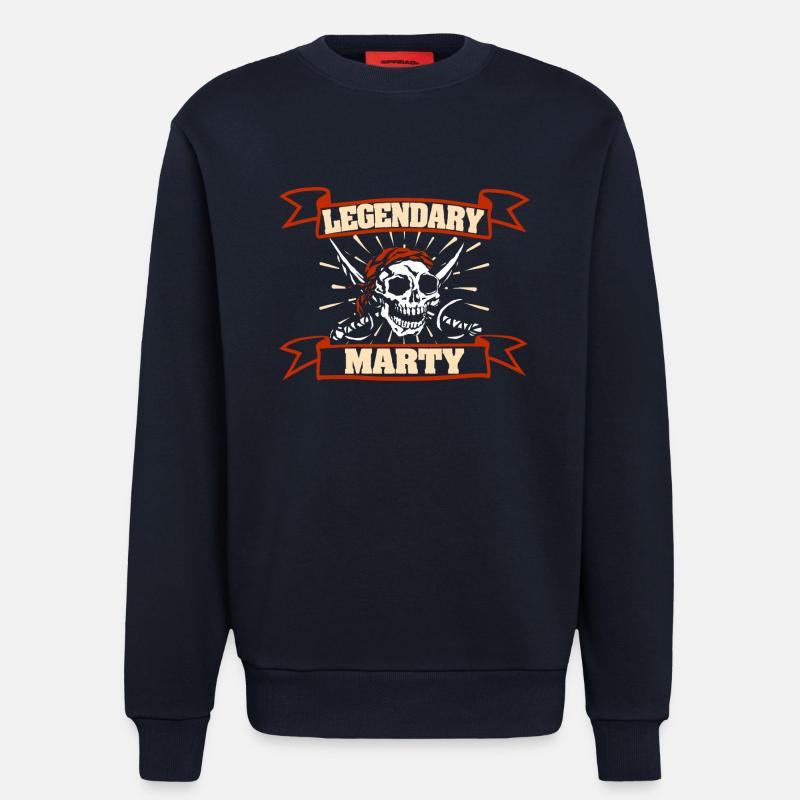 Cadeau pour Marty - Sweat bio décontracté fabriqué en UE - DARK NAVY