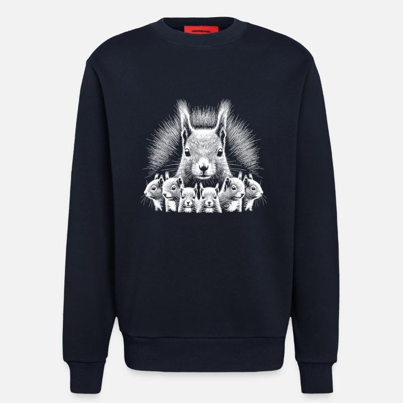 Eichhörnchen - Sweatshirt - made by SPREAD  - DARK NAVY
