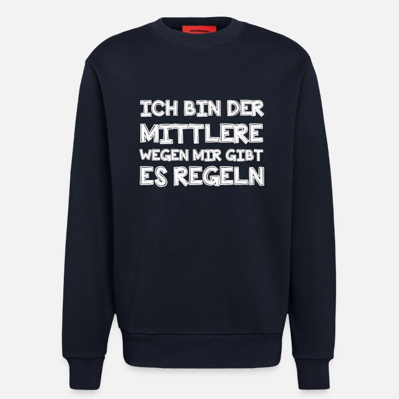 Ich bin der Mittlere - Sweatshirt - made by SPREAD - DARK NAVY