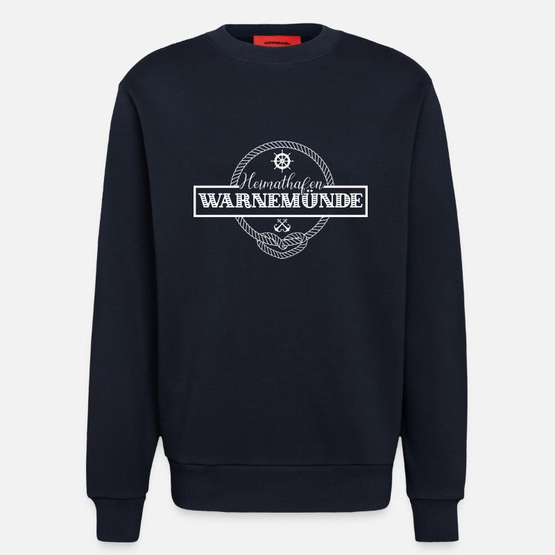 Heimathafen Warnemünde - Sweatshirt - made by SPREAD  - DARK NAVY