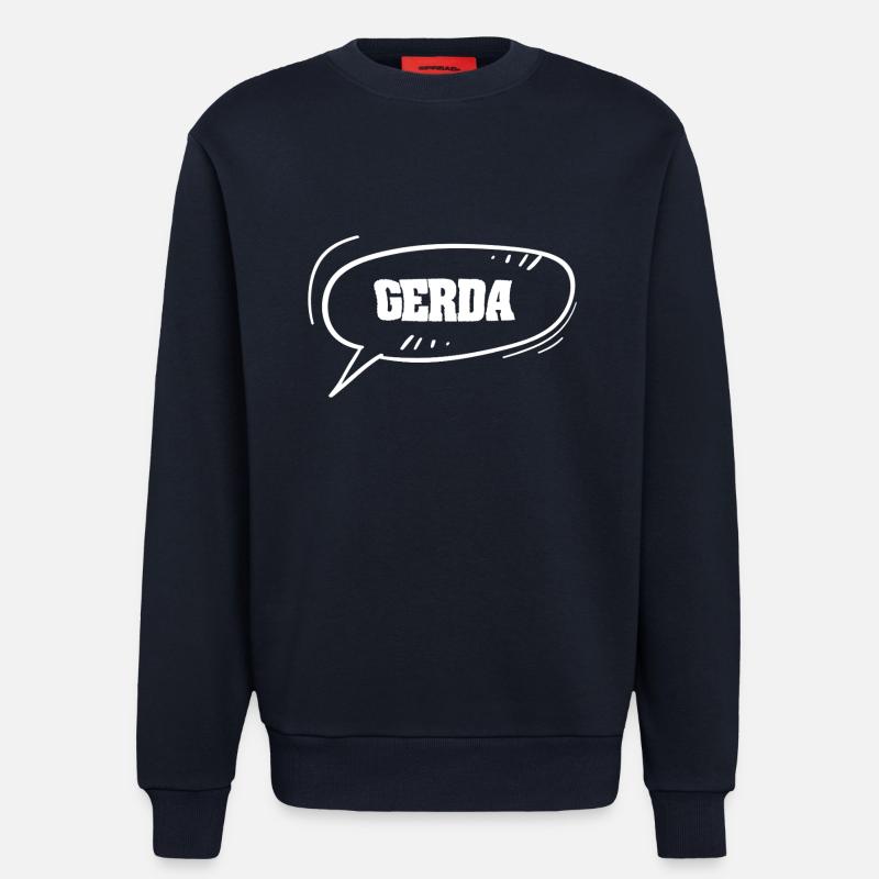 First name Gerda - Sweatshirt - made by SPREAD  - DARK NAVY