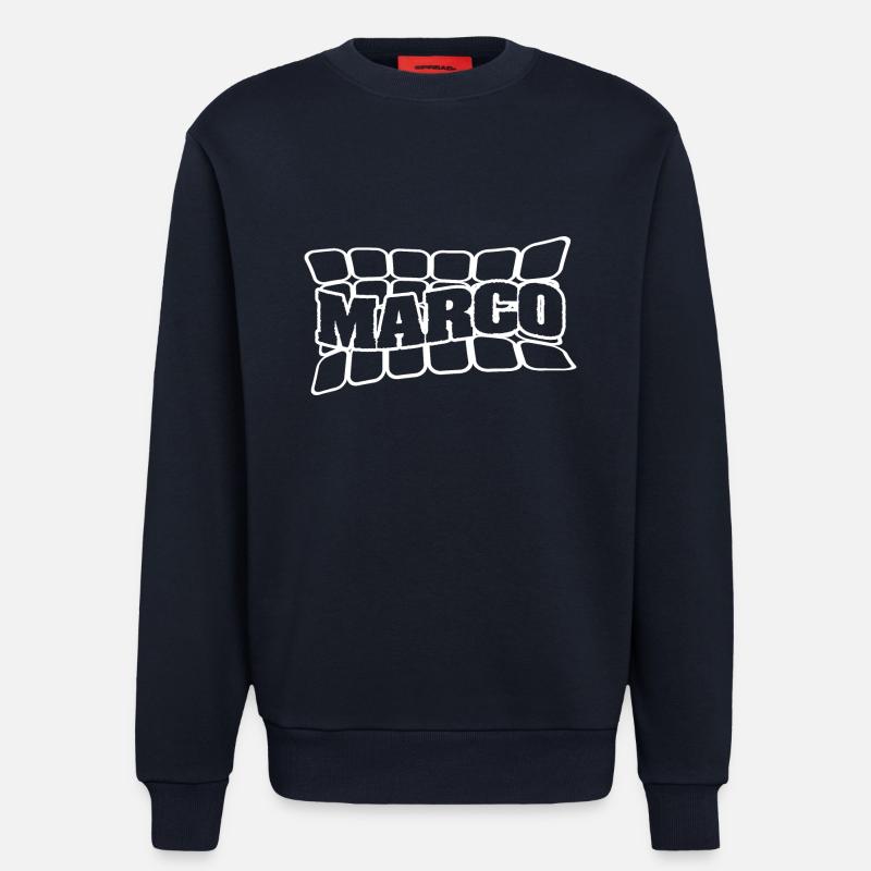Marco als Name - Sweatshirt - made by SPREAD  - DARK NAVY