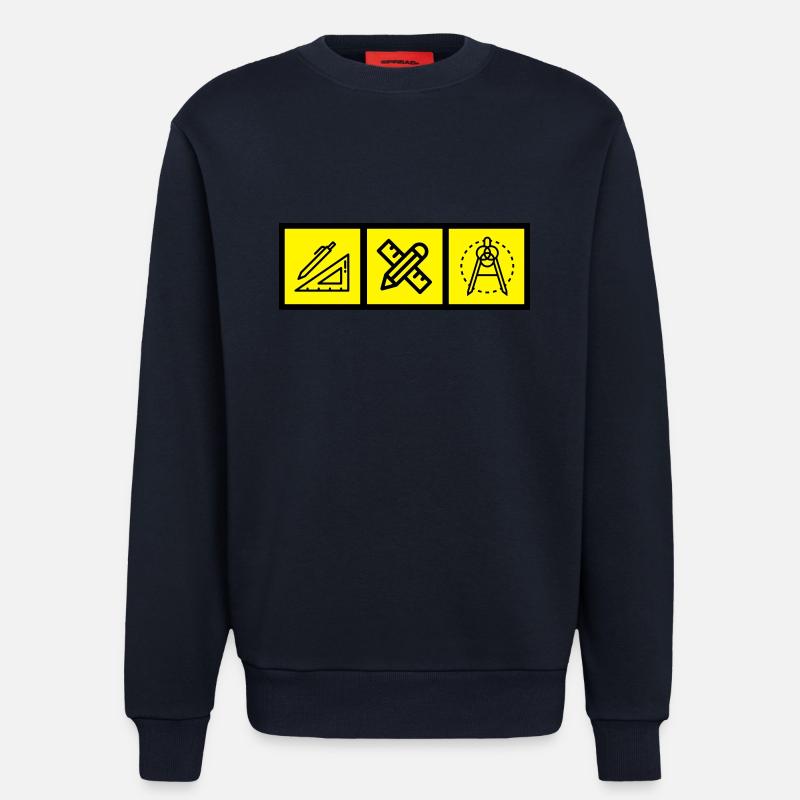 architecte / architecture / ingénieur / bâtiment - Sweat bio décontracté fabriqué en UE - DARK NAVY
