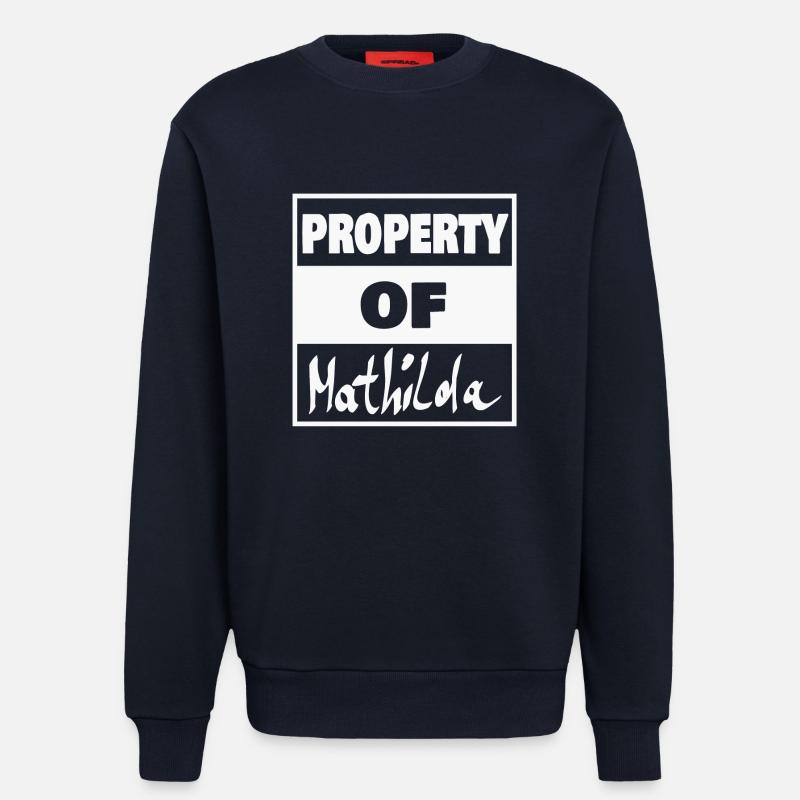 First name Mathilda - Sweatshirt - made by SPREAD  - DARK NAVY