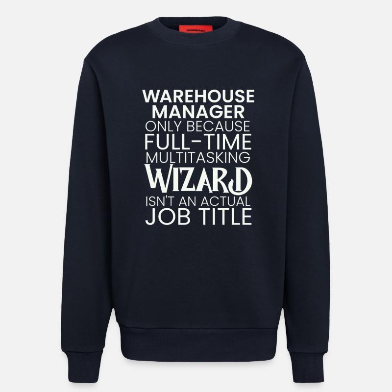 Warehouse Manager multitasking Wizard - Sweatshirt - made by SPREAD  - DARK NAVY