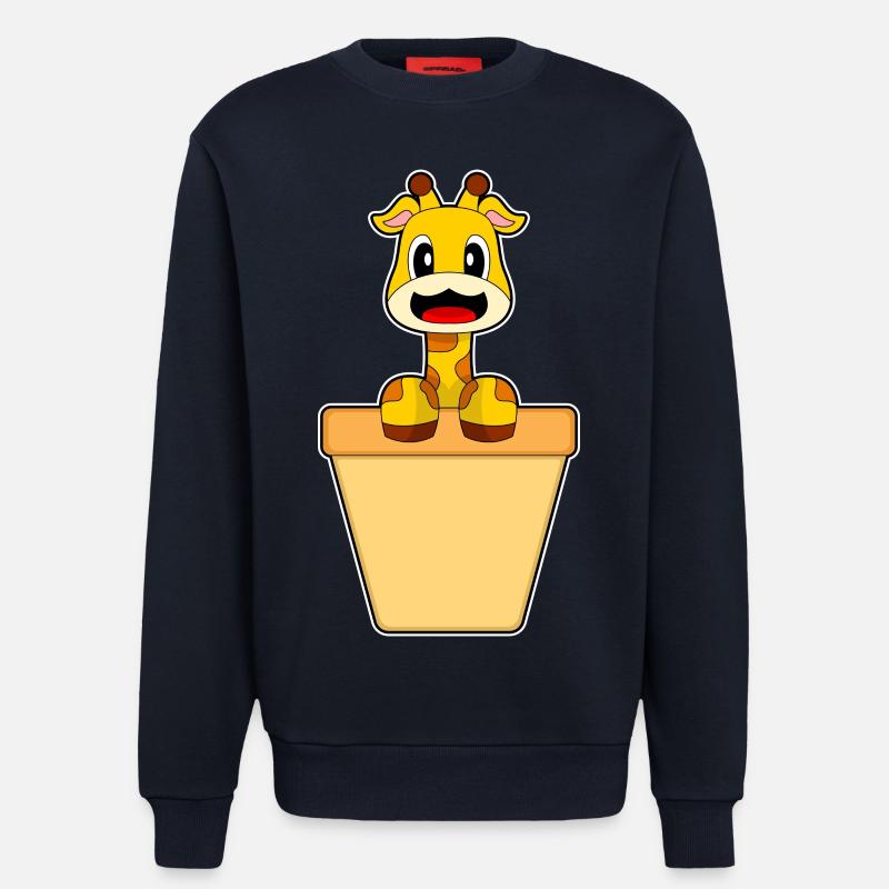 Giraffe Cream Cone - Sweatshirt - made by SPREAD  - DARK NAVY