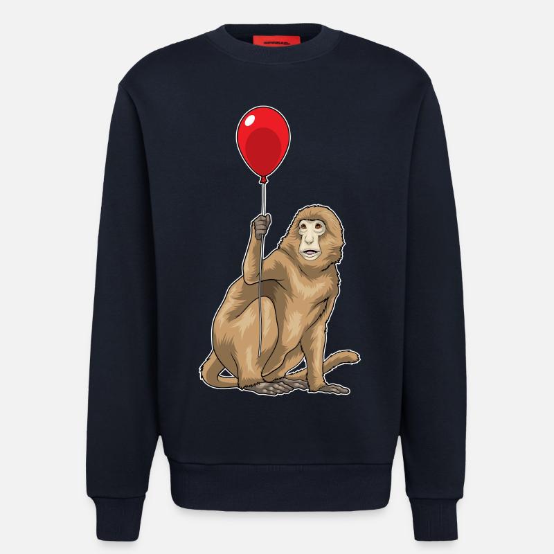 Affe Luftballon - Sweatshirt - made by SPREAD  - DARK NAVY