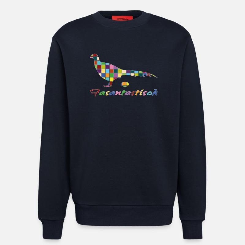 Fantastic pheasant design pheasantastic - Sweatshirt - made by SPREAD  - DARK NAVY