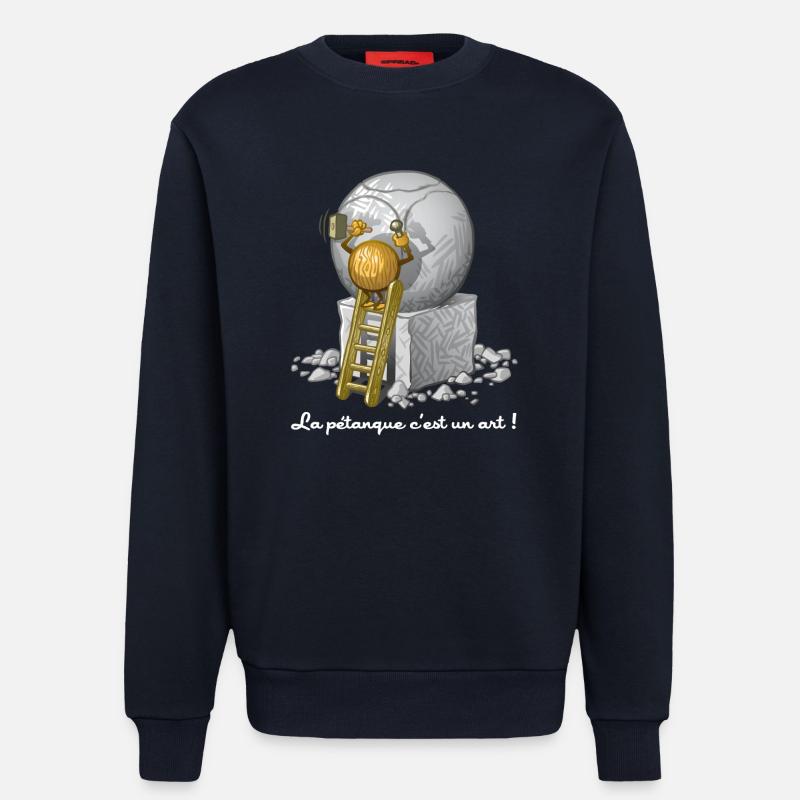 Pétanque ist eine Kunst - Sweatshirt - made by SPREAD - DARK NAVY