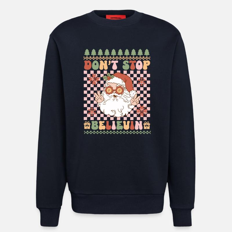 Pull de Noël moche - Sweat bio décontracté fabriqué en UE - DARK NAVY