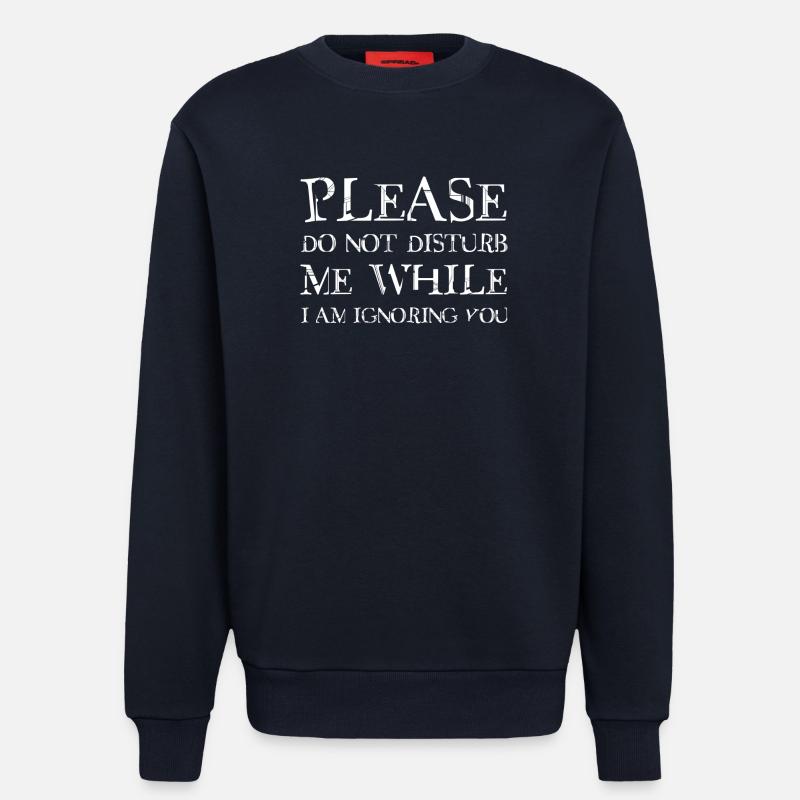 Please do not disturb me - Sweatshirt - made by SPREAD  - DARK NAVY