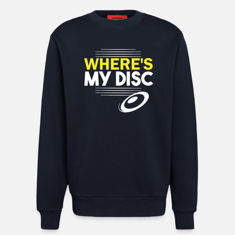 Où est mon disque ? - Sweat bio décontracté fabriqué en UE - DARK NAVY