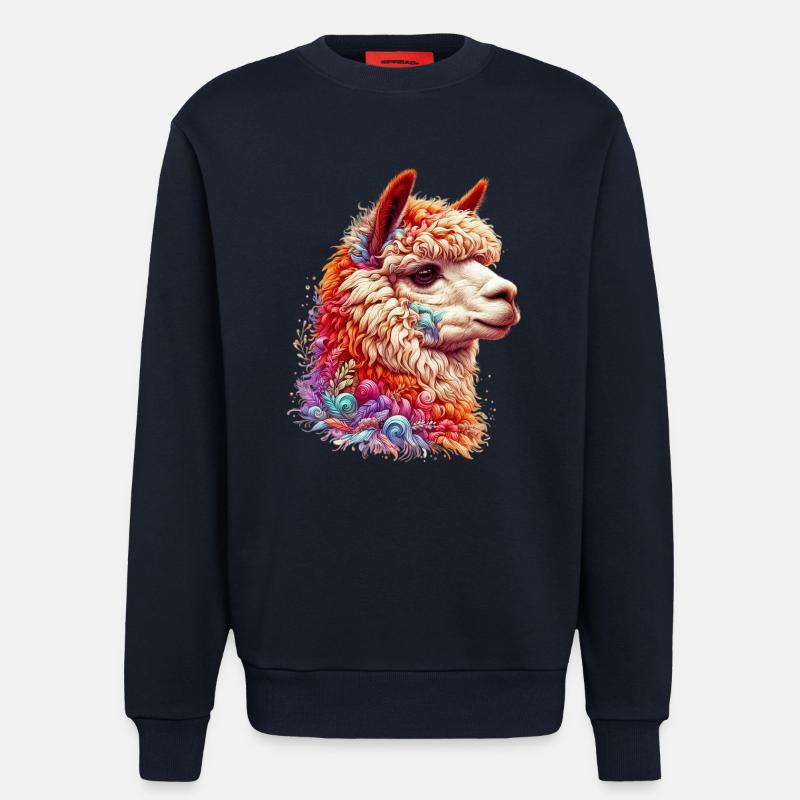 Alpaca - Sweatshirt - made by SPREAD  - DARK NAVY