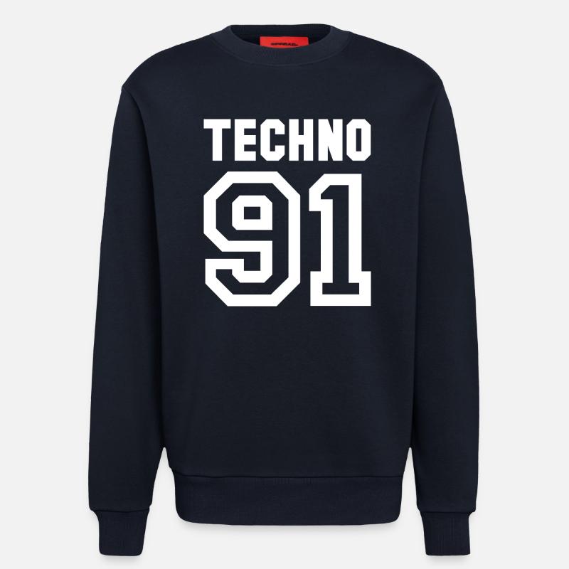 TECHNO Rave 90er Raver - Sweatshirt - made by SPREAD  - DARK NAVY