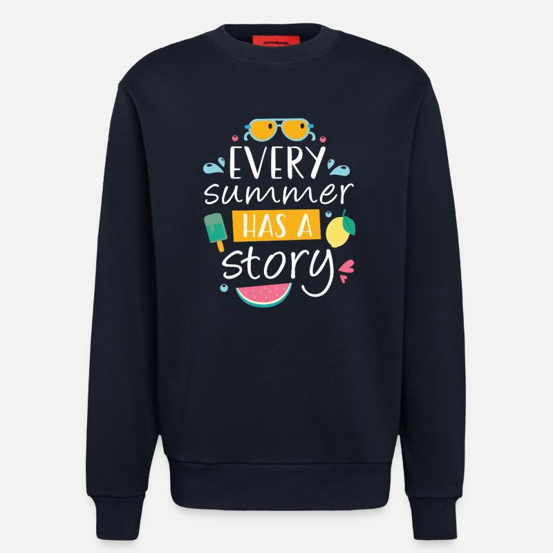 Jeder Sommer hat eine Geschichte - Sweatshirt - made by SPREAD - DARK NAVY